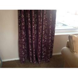 Long wide heavy curtains - 3 pairs