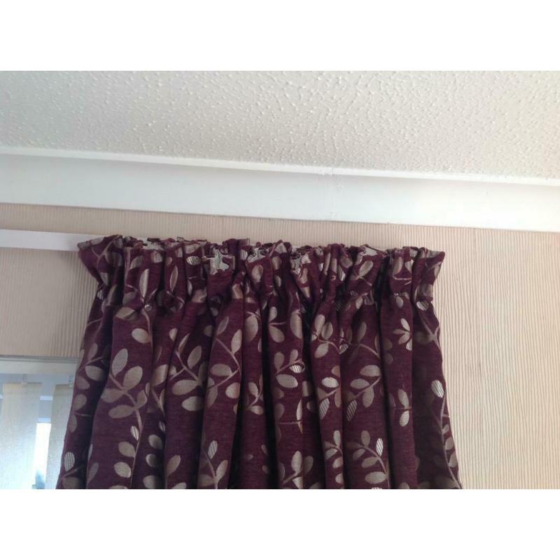 Long wide heavy curtains - 3 pairs