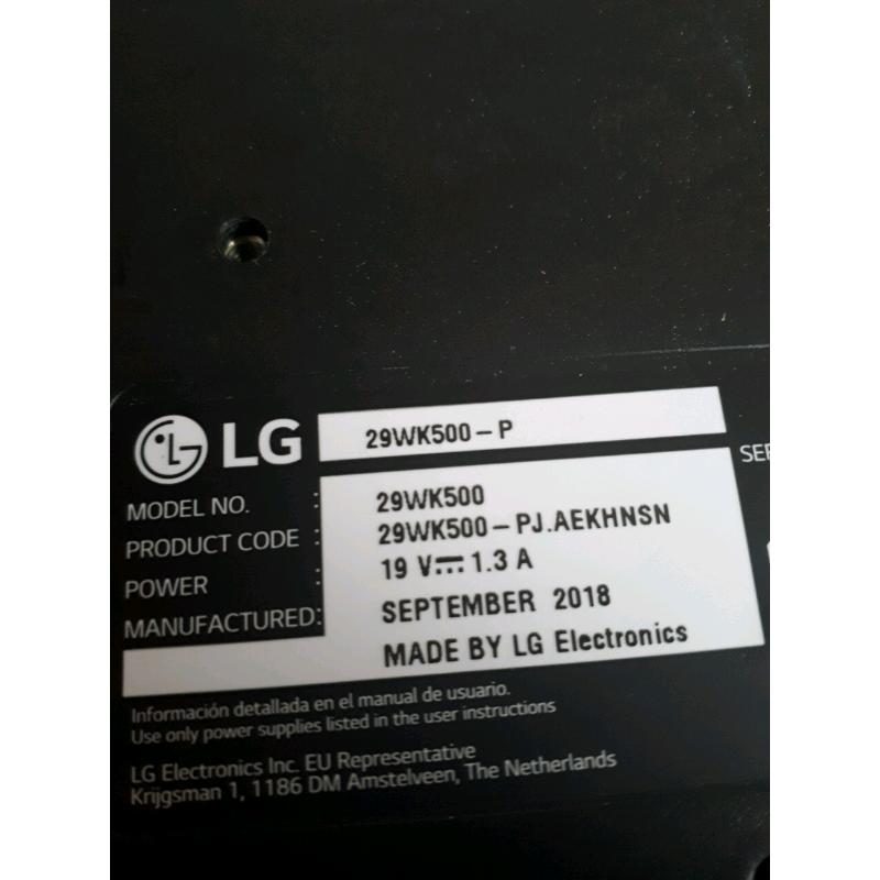 LG 29wk500-p 29" ultra wide