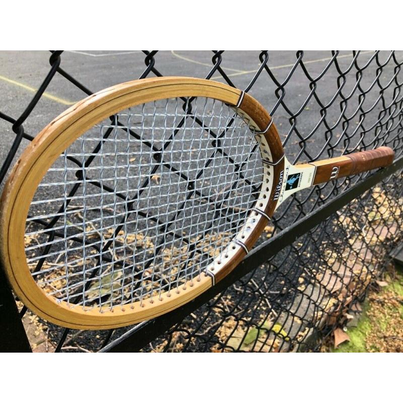 Tennis wooden racket Wilson Chris Evert Autograph Edition