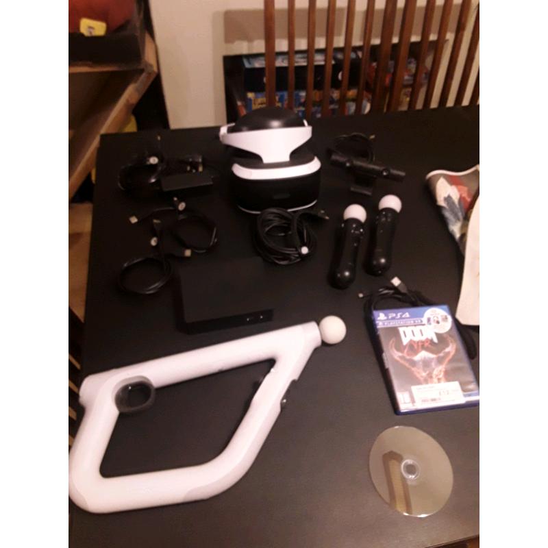 PSVR2 complete bundle with motion gun and DoomVr