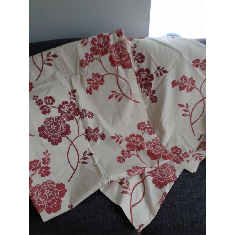 Laura Ashley Marciana Cranberry curtains