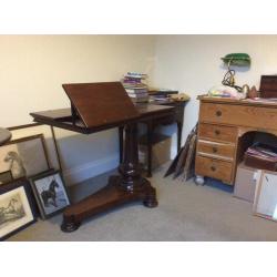 Antique bedside reading table