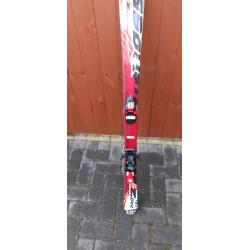 Junior 120 skis and poles for sale.