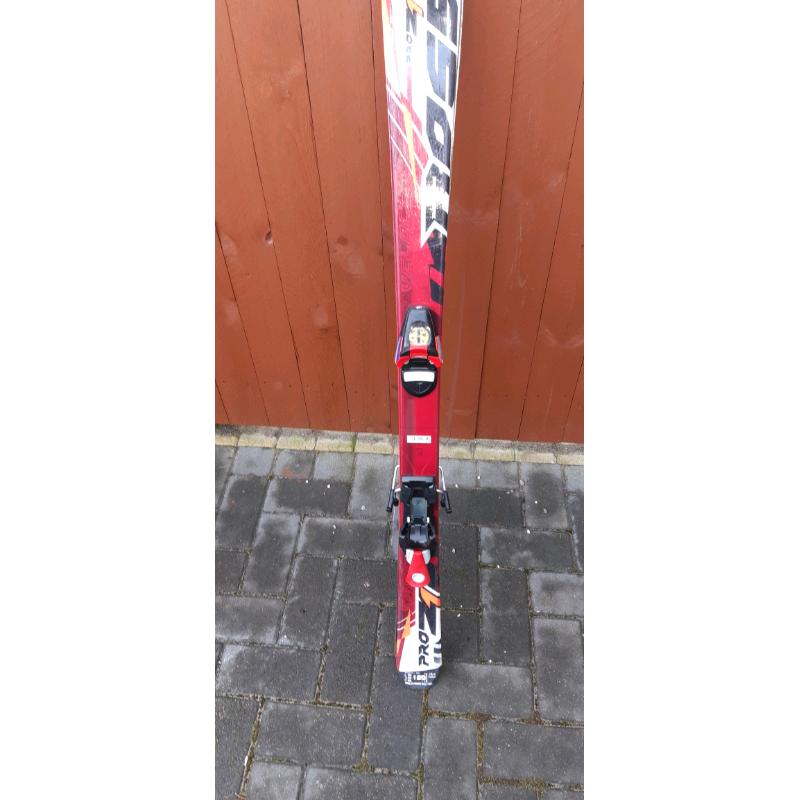 Junior 120 skis and poles for sale.