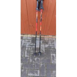 Junior 120 skis and poles for sale.