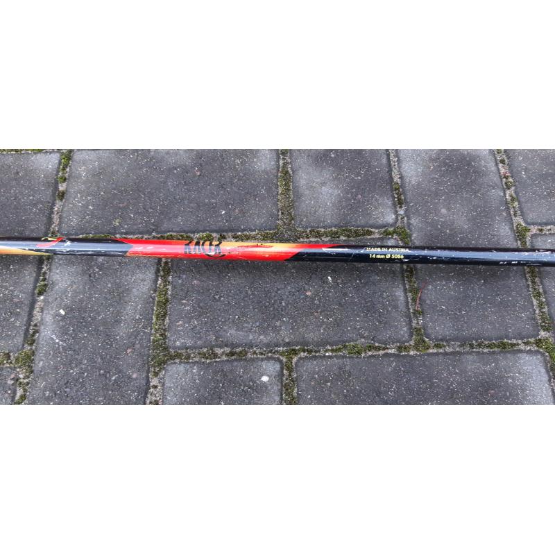 Junior 120 skis and poles for sale.
