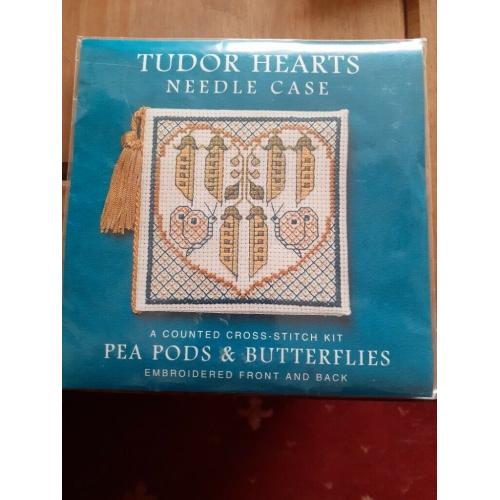 Tudor Hearts cross stitch