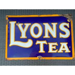 Enamel sign