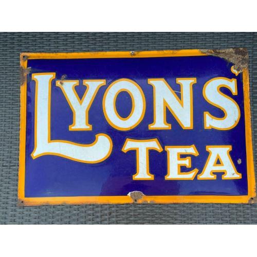 Enamel sign