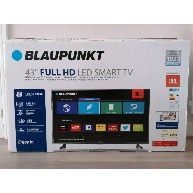 BLAUPUNKT 43/134M-GB-11B-FEGUX (43" Full HD LED SMART TV with Freeview HD)
