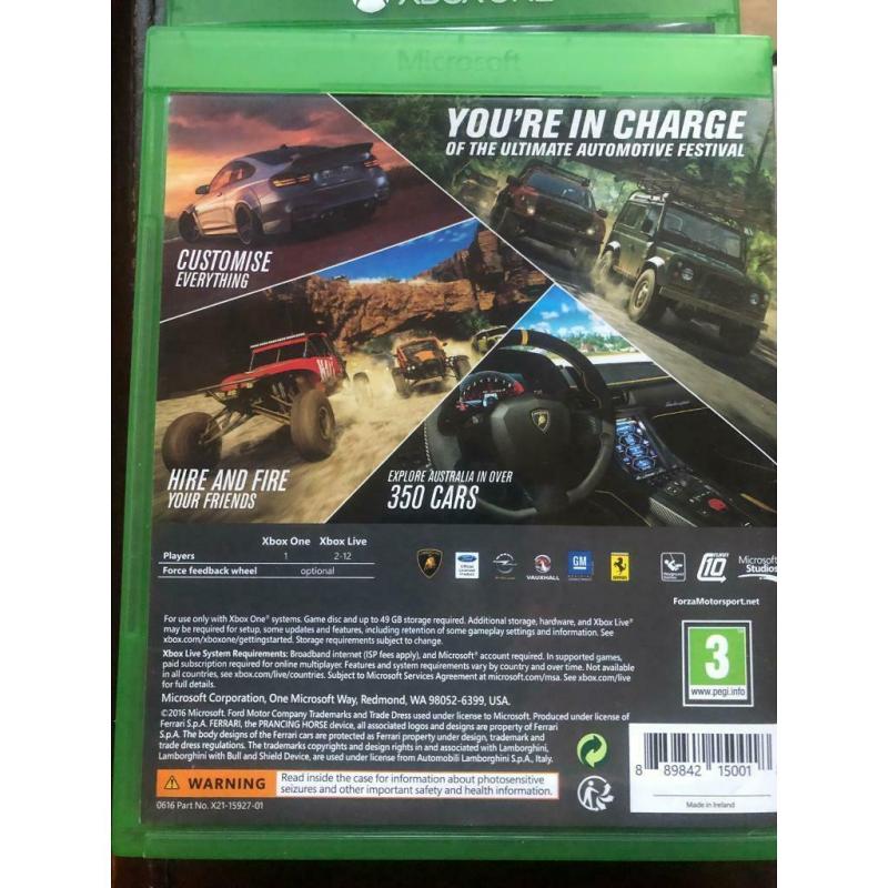 Xbox one Forza Horizon 3