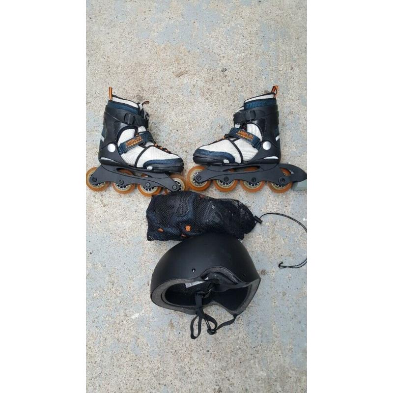 child's adjustable inline skates helmet pads
