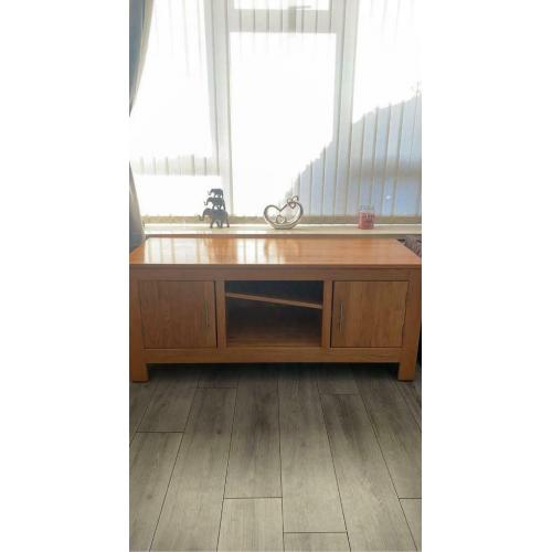 Solid wood tv stand