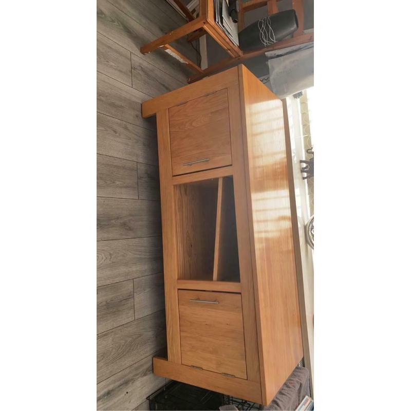 Solid wood tv stand