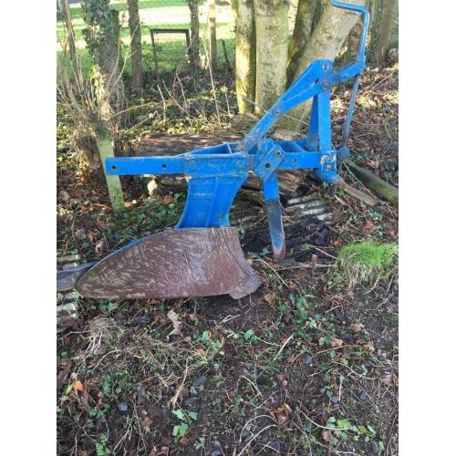 Single furrow plough