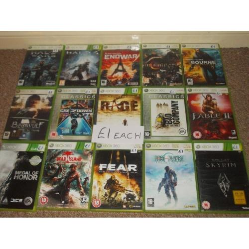 XBOX 360 GAMES ?1 AND ?2 EACH