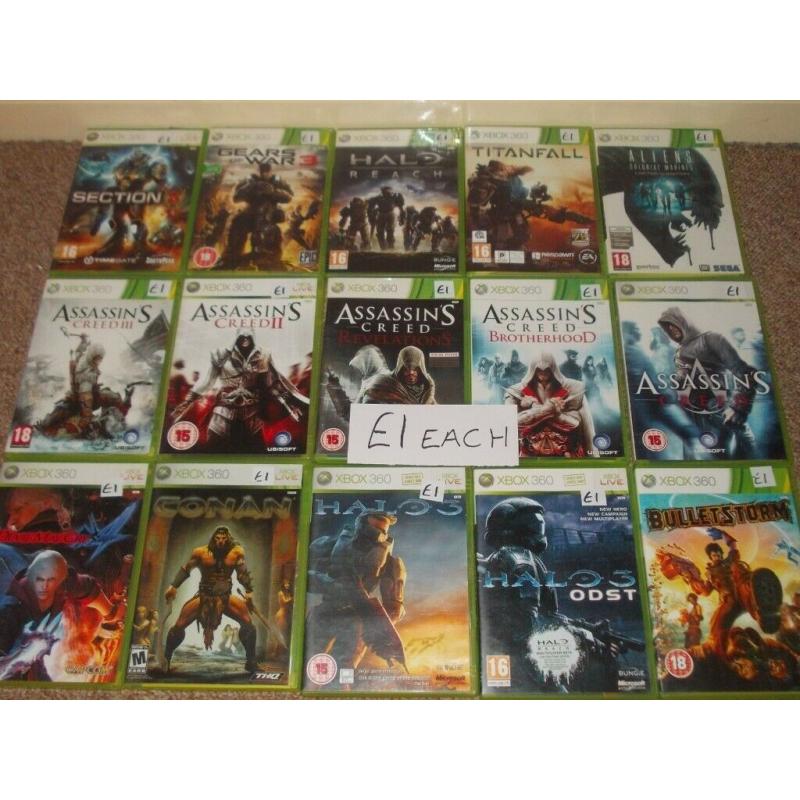 XBOX 360 GAMES ?1 AND ?2 EACH