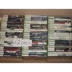 XBOX 360 GAMES ?1 AND ?2 EACH