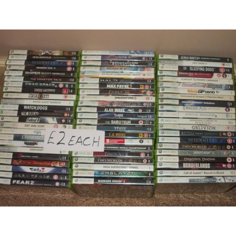 XBOX 360 GAMES ?1 AND ?2 EACH