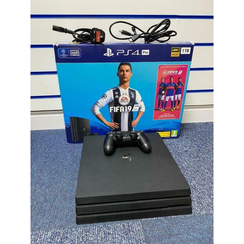 PS4 PRO (1TB) (BLACK) (BOXED)