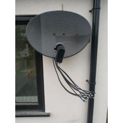Satellite dish brand new freeview freesat sky aerial virgin
