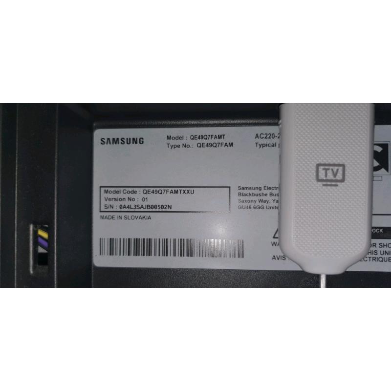 Samsung 49inch smart qled TV