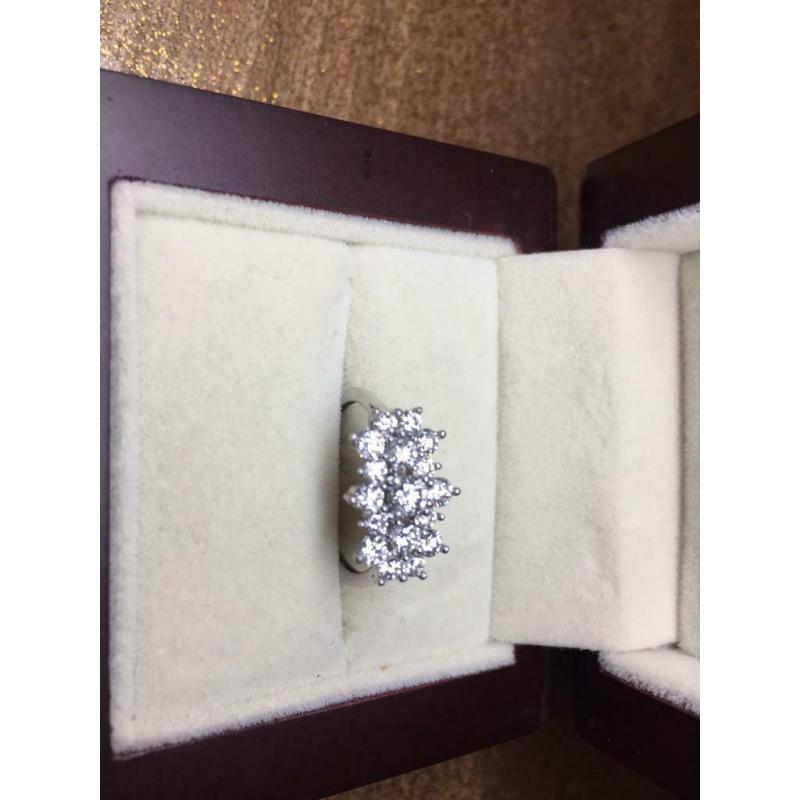 All brand new 1carat rings and matching stud earrings