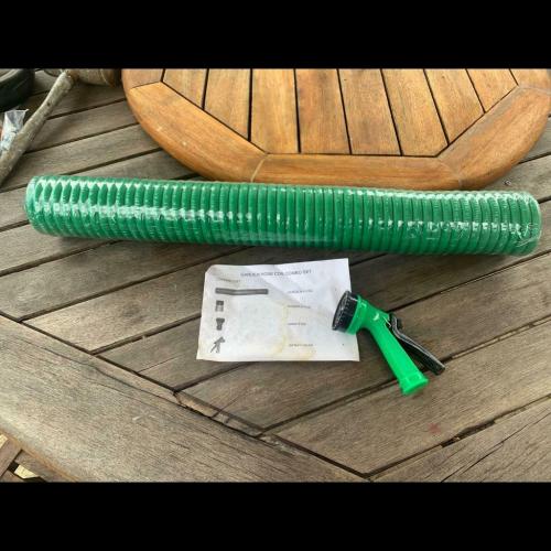 20m coiled hosepipe kit with fittings