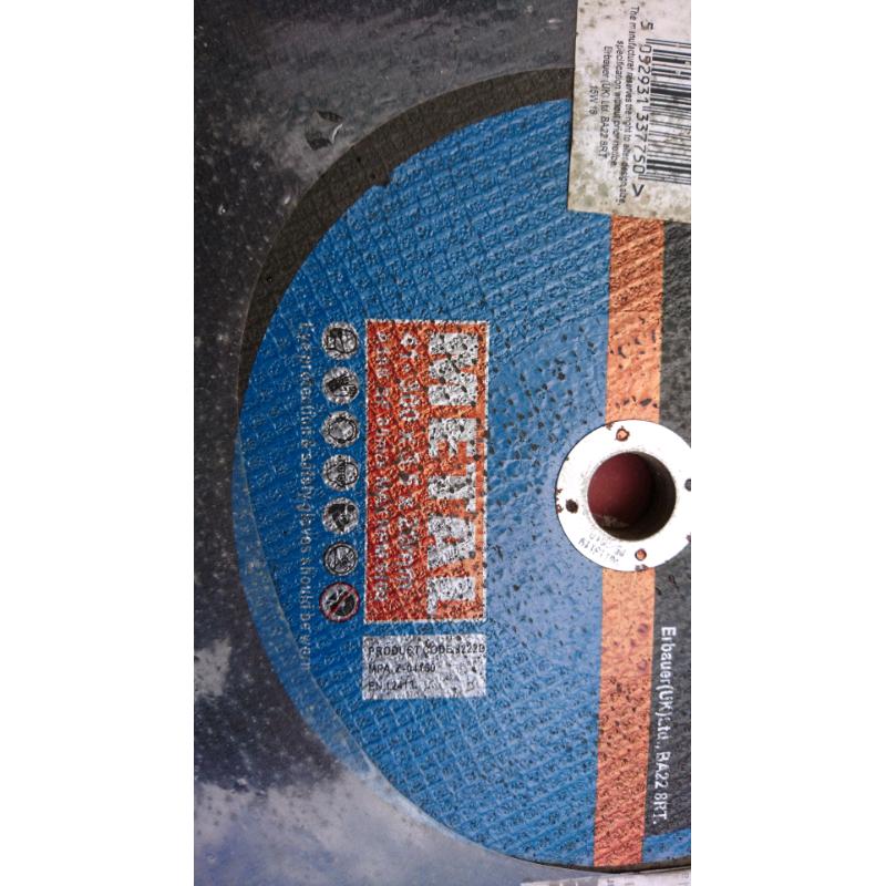 4x Large Erbauer metal cutting discs 300 x 3.5 x 20