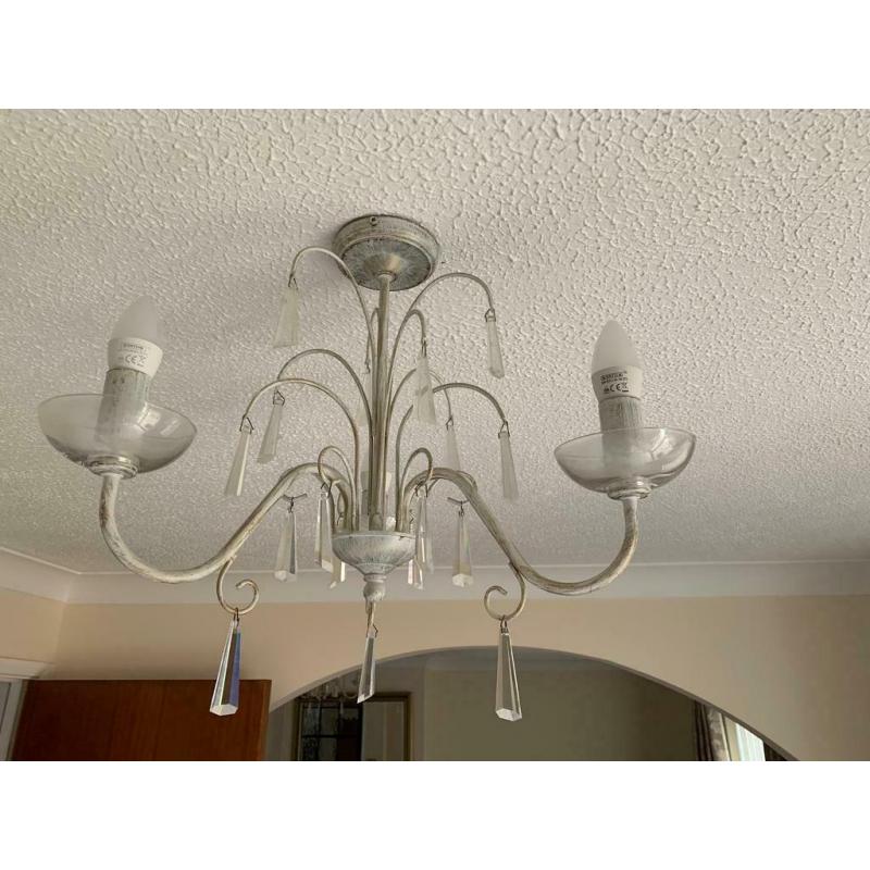 Light chandeliers various ones and sizes