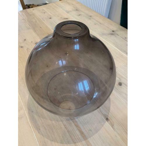 Black smoke glass pendant light shade