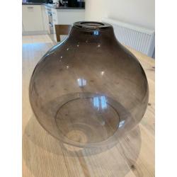 Black smoke glass pendant light shade