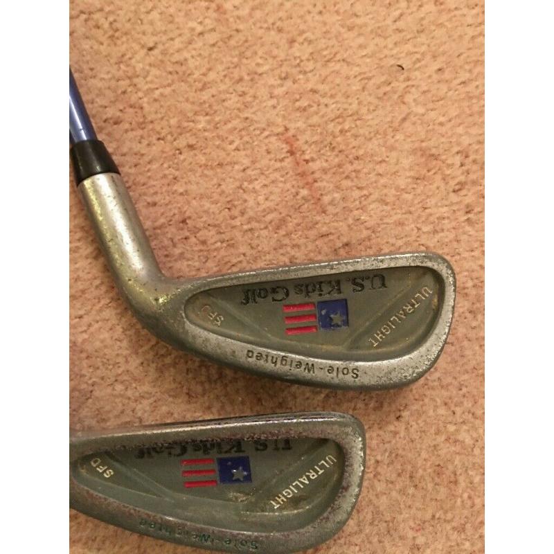 US Kids Golf Clubs 7,8,Driver & Young Guns Putter