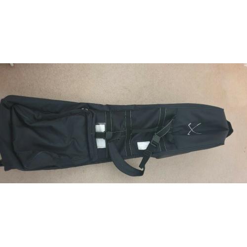 GOLF CLUB TRAVEL BAG, WHEELED BLACK