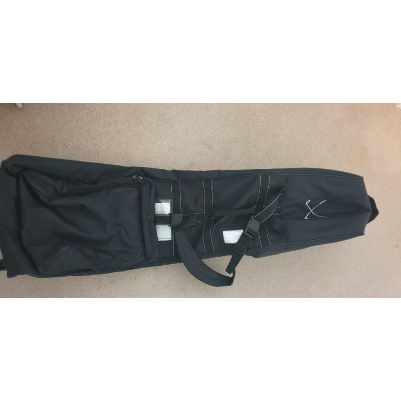 GOLF CLUB TRAVEL BAG, WHEELED BLACK