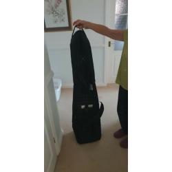 GOLF CLUB TRAVEL BAG, WHEELED BLACK