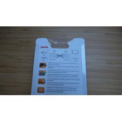 Hama RCA Cable --- 1.5m Cinch Cable --- 3 Plugs --- BRAND NEW --- Never Used