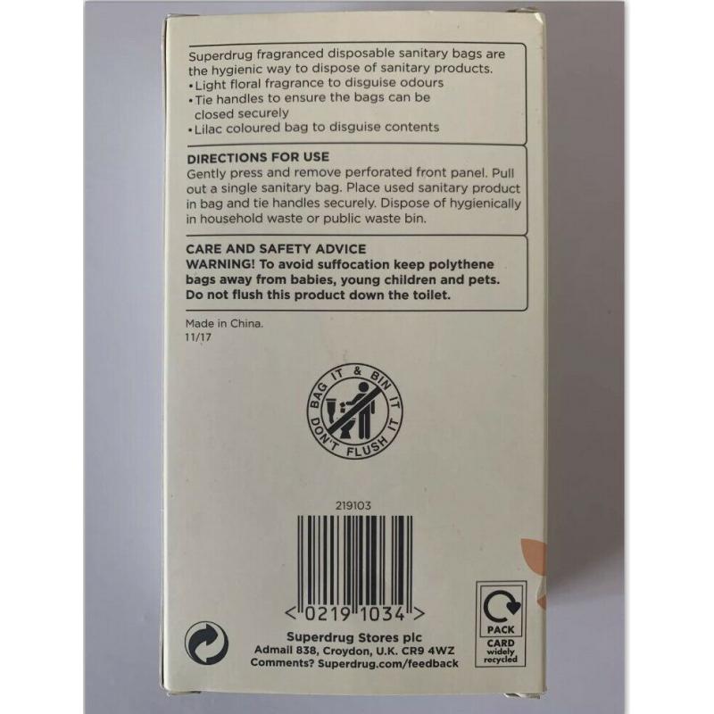 Sanitary bags