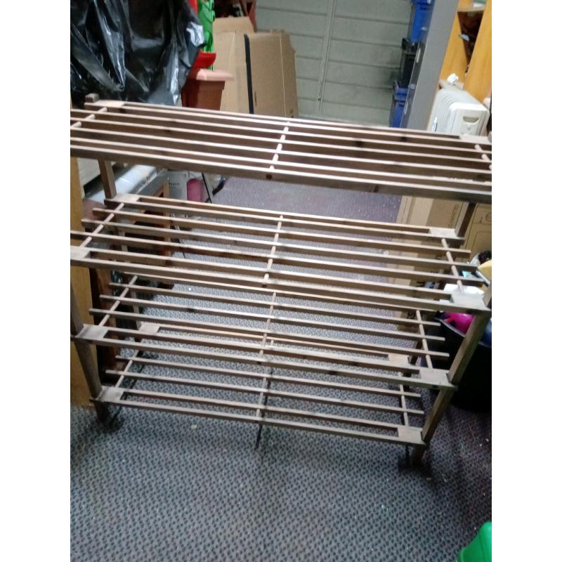 shoo rack little used good condition light weight