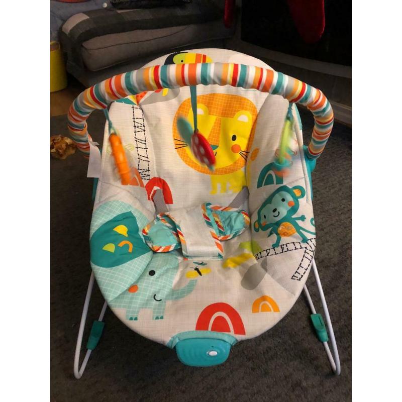 Chad Valley Jungle Friends Deluxe Baby Bouncer