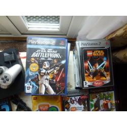 PLAYSTATION 2 BUNDLE CONSOLE & TWO CONTROLLERS& 20 PLAYSTATION 2 GAMES