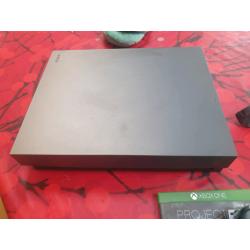 Xbox one x and steering wheel ,racing chair