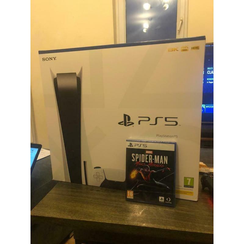 PlayStation 5 disc with Spider-Man