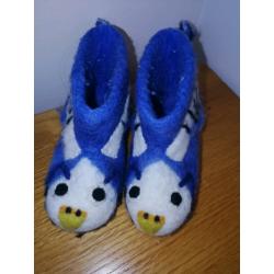 boys girls wool slippers