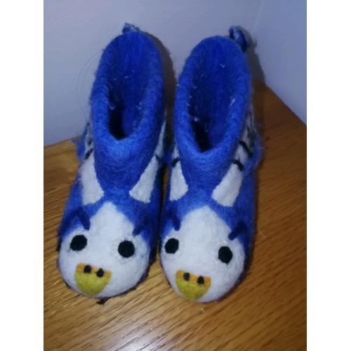 boys girls wool slippers