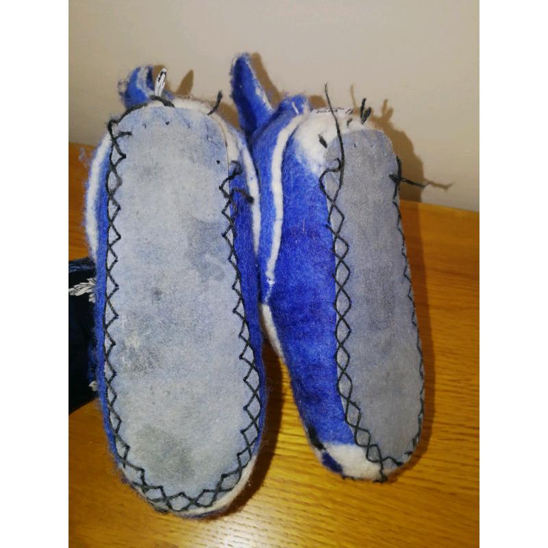 boys girls wool slippers