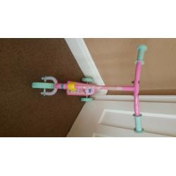 Peppa Pig first scooter.