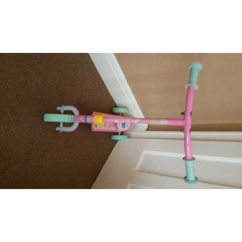 Peppa Pig first scooter.