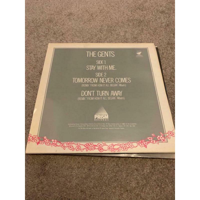 The Gents - Stay With Me 12? Single Original Vinyl Record Mod Revival